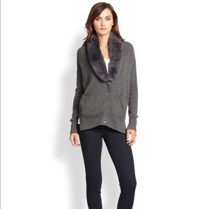 Joie Sweater detachable fur collar